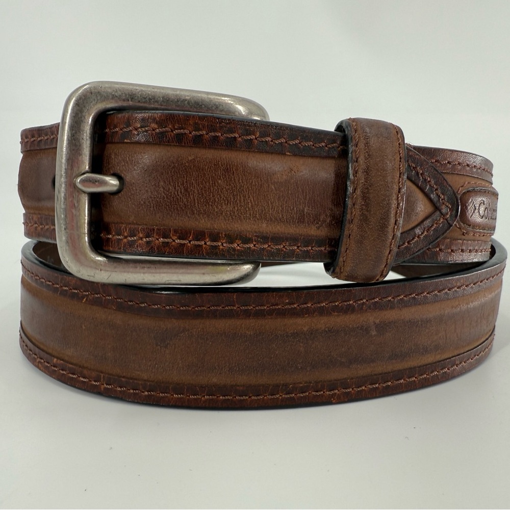 Men’s Columbia Brown Leather Belt 36